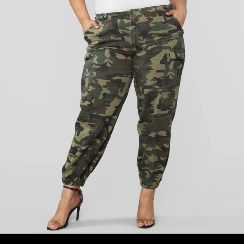 COPY - Plus Size Camouflage Pants